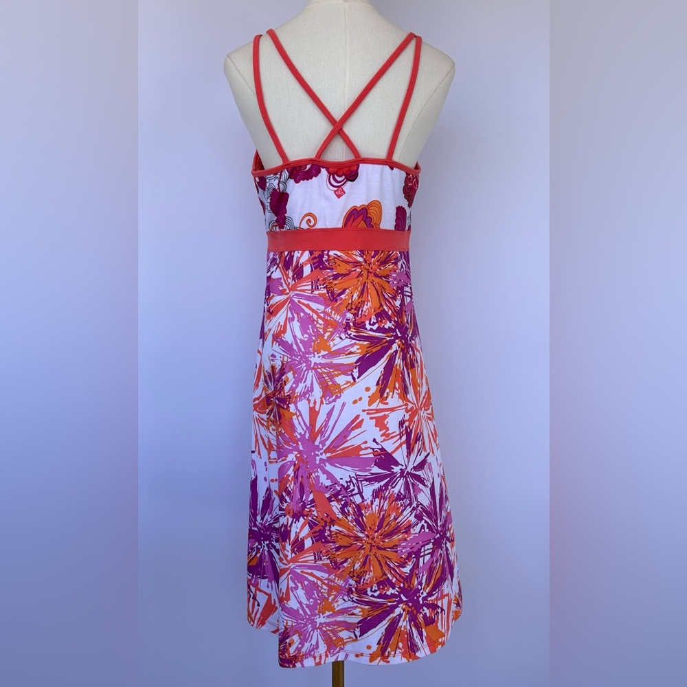 prAna Women’s Ayla Dress Athleisure/Outdoor Shelf Bra CrissCross Straps Size XL - Picture 4 of 10